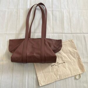Cortana Folded Brown Leather Bag